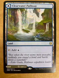 MTG 1x Clearwater / Murkwater Pathway 260 Zendikar Rising Magic Gathering x1 NM - Image 1
