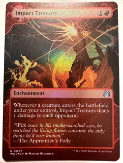 Impact Tremors Foil U Wilds of Eldraine: Enchanting Tales 44 NM - Image 1