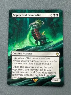 Sepulchral Primordial MTG Final Fantasy Commander Hand Painted Full Altered Art - Image 1