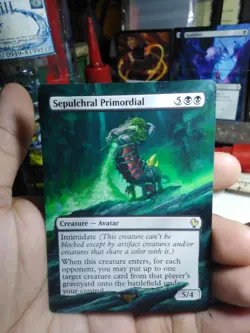 Sepulchral Primordial MTG Final Fantasy Commander Hand Painted Full Altered Art - Image 2
