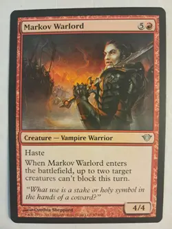 Markov Warlord (97/158) Dark Ascension NM Magic MTG BULK DISCOUNT MUSTBUY2ORMORE - Image 1
