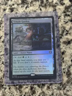 MTG Temple Garden - Foil, NM-Mint, English Lorwyn Eclipsed - Image 1