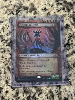 MTG: Lorwyn Eclipsed: 317 Hexing Squelcher (Showcase) Rare Foil In Hand - Image 1