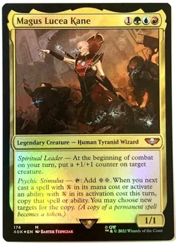 MTG Magus Lucea Kane FOIL Warhammer 40,000 174 NM NICE!!! - Image 1