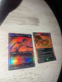 MTG Lord Of The Rings THE ONE RING and Gollum The Patient Plotter SETU *FOIL* - Image 2