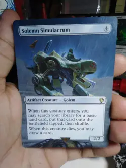 Solemn Simulacrum MTG Final Fantasy Commander Hand Painted Extended Altered Art - Image 2