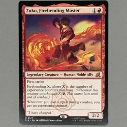 MTG Magic The Gathering Avatar Zuko Firebending Master Eternal Mythic! - Image 2