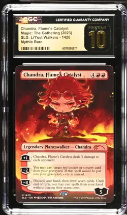 CHANDRA, FLAME'S CATALYST Secret Lair Rare CGC Pristine 10 MTG [Nostalgium] - Image 1