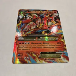 M Blaziken EX XY86 XY Promos Full Art Holo 210 HP Promo Pokemon TCG English - Image 2