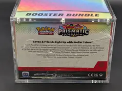 Pokemon TCG S&V Prismatic Evolutions Booster Bundle Display Case w/Acrylic Case - Image 3