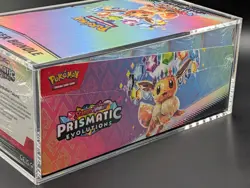 Pokemon TCG S&V Prismatic Evolutions Booster Bundle Display Case w/Acrylic Case - Image 4