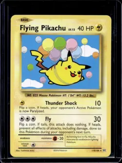 2016 Pokemon XY Evolutions Flying Pikachu #110/108 - Image 1