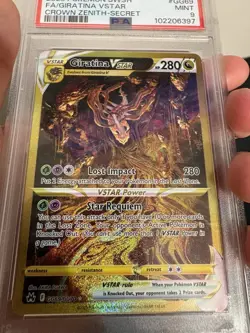 Pokemon Giratina VSTAR Secret Rare Holo GG69/GG70 Crown Zenith PSA 9 - Image 1