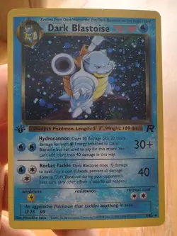 Pokemon Vintage Cards Dark Blastoise & Dark Dragonite & Blastoise (Custom Made) - Image 2