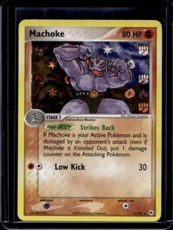 2004 Pokemon EX Hidden Legends Machoke Reverse Holo #41/101 - Image 1