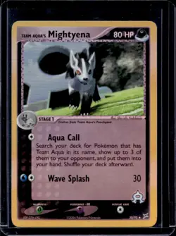 2004 Pokemon EX Team Magma vs Aqua's Mightyena Reverse Foil #30/95 - Image 1