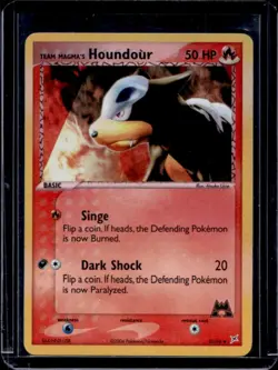 2004 Pokemon EX Team Magma vs Aqua Magma's Houndour #35/95 - Image 1