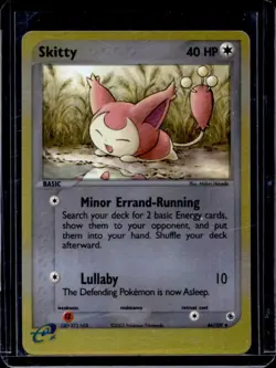2003 Pokemon EX Ruby & Sapphire Skitty Reverse Holo #44/109 - Image 1