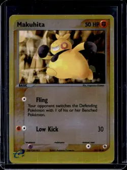2003 Pokemon EX Ruby & Sapphire Makuhita Reverse Holo #57/109 - Image 1