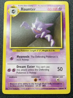 Pokemon Haunter 29/102 Base Set Non-Holo NM / LP - Image 1
