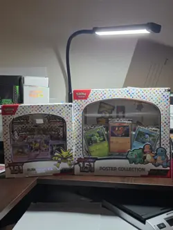 POKEMON 151 POSTER + ALAKAZAM COLLECTION BOXES Factory Sealed - Image 1