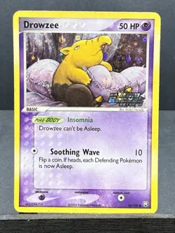 Drowzee 54/109 Stamped Holo Ex Team Rocket Returns Pokemon 2004 Moderate Play MP - Image 1