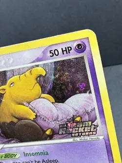 Drowzee 54/109 Stamped Holo Ex Team Rocket Returns Pokemon 2004 Moderate Play MP - Image 3