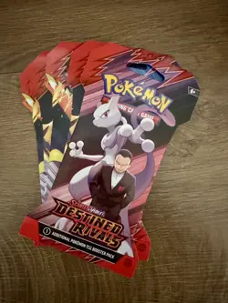 Pokemon TCG Destined Rivals Sleeved Booster Pack Lot Of 5 - SEALED - Image 1