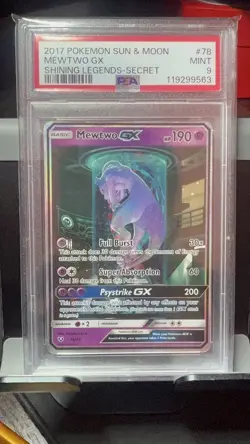 Mewtwo GX PSA 9 Shinning Legends 2017 Pokemon Sun & Moon - Image 1