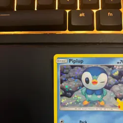 2021 Pokemon 25th Anniversary Mcdonalds Promo Holo Piplup 20/25 - Image 3