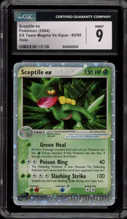 Pokemon Sceptile ex EX Team Magma Vs Team Aqua Holo Rare #93 CGC 9 Mint - Image 1