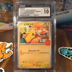 CGC 10 Pikachu 020/M-P McDonald's Promo 2025 Japanese Pokemon US SELLER - Image 2
