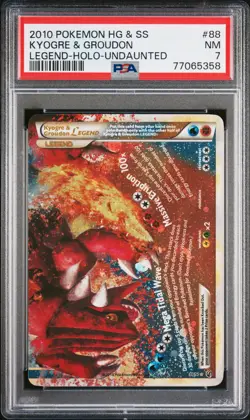 Kyogre & Groudon Legend Holo 88/123 Pokemon PSA 7 - Image 1