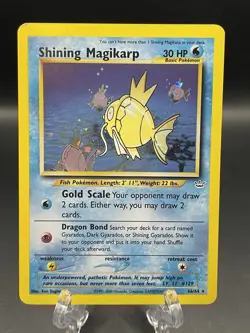 Pokemon Shining Magikarp 66/64 Secret Rare Neo Revelation LP - Image 1