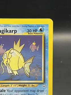 Pokemon Shining Magikarp 66/64 Secret Rare Neo Revelation LP - Image 2