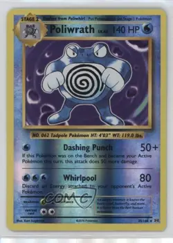 Poliwrath Reverse Foil Pokemon XY Evolutions 20th Anniversary #25 - Image 1
