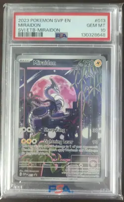 Pokemon Miraidon Scarlet & Violet ETB Promo SVP EN 013 PSA 10 - Image 1