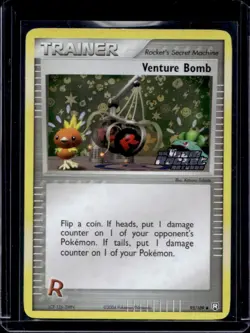 2004 Pokemon EX Team Rocket Returns Venture Bomb Reverse Holo #93/109 - Image 1
