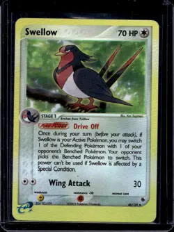 2003 Pokemon EX Ruby & Sapphire Swellow Reverse Holo #46/109 - Image 1