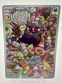 Morpeko 206/182 SV04: Paradox Rift Holo Pokemon TCG 2023 Full Art Holo - Image 1