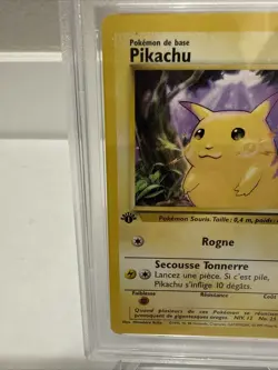 1999 Pokemon 1st Edition French Pikachu PSA 6 EXMT - Image 4