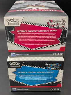 2x Pokemon SV10.5 Black Bolt White Flare Sealed Booster Bundle Display Case - Image 4