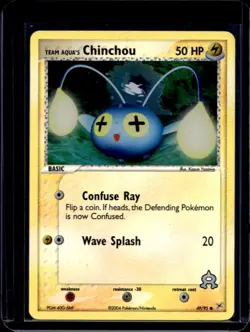 2004 Pokemon EX Team Magma vs Aqua's Chinchou #49/95 - Image 1