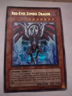 Red-Eyes Zombie Dragon SDZW-EN001 Zombie World 1st Edition - Image 1