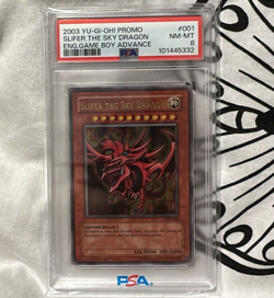 Yugioh Slifer The Sky Dragon Secret Rare GBI-001 PSA 8 NM-MT - Image 1