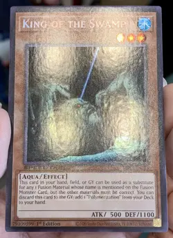 Yugioh King of the Swamp SBC2-ENI23 Prismatic Secret Rare 1st Ed NM/VLP w/Track - Image 5