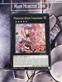 YuGiOh Madolche Queen Tiarafraise - INFO-EN044 - Super Rare - 1st Edition - Image 1