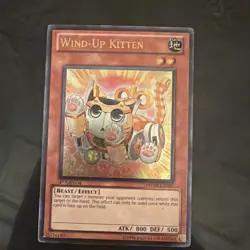 Yugioh Wind-Up Kitten PHSW-EN026 Ultimate Rare 1st Ed LP - Image 1