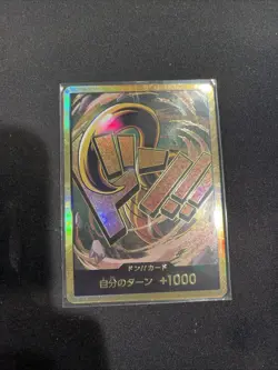 DON !! Card Sir Crocodile gold Japanese ONE PIECE Card THE BEST PRB01 - NM - Image 1