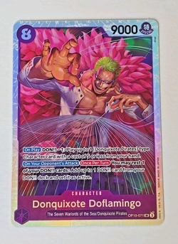 One Piece Donquixote Doflamingo SR Foil OP10-071 Royal Blood English - Image 1